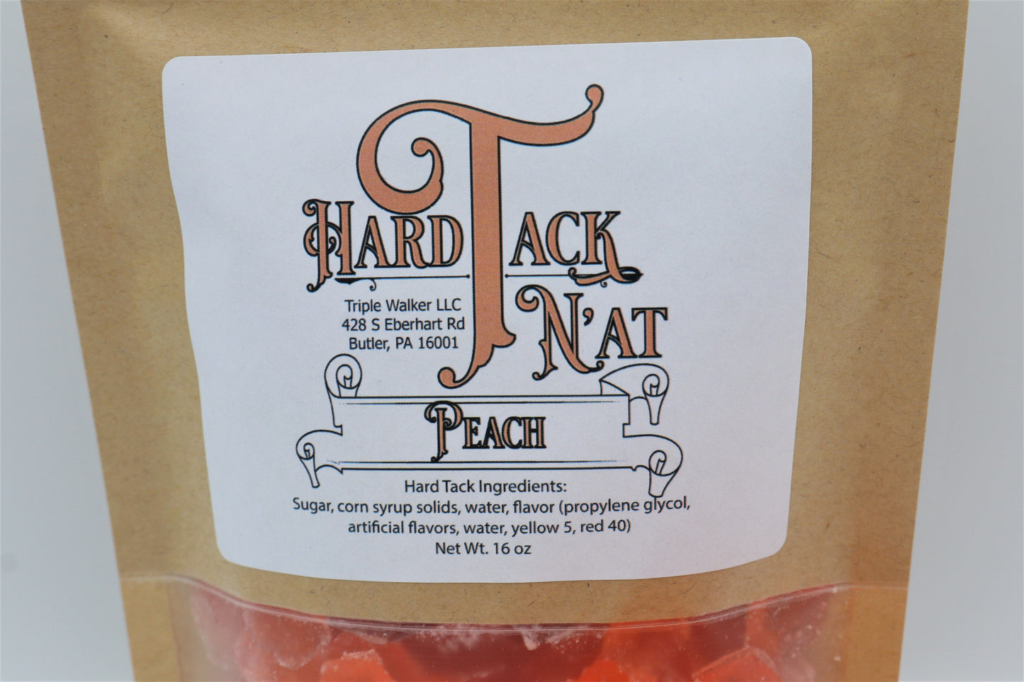 Peach Hard Tack Candy