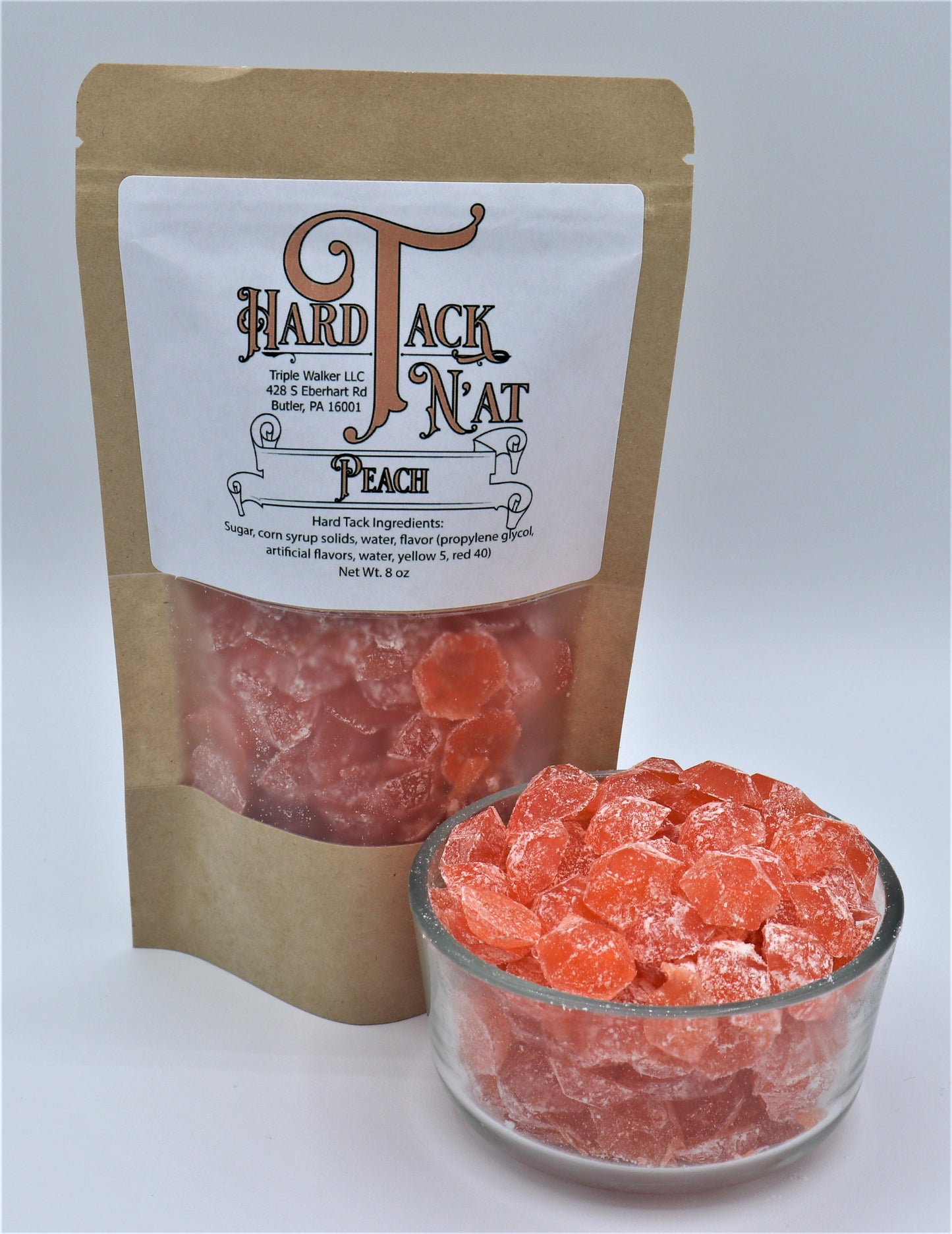 Peach Hard Tack Candy