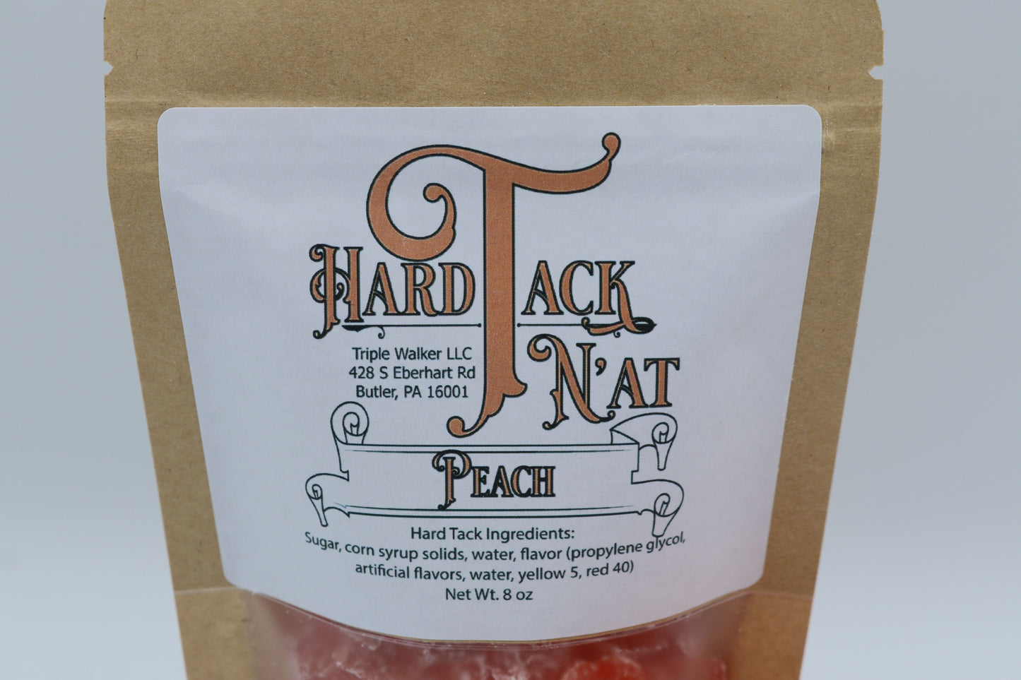 Peach Hard Tack Candy