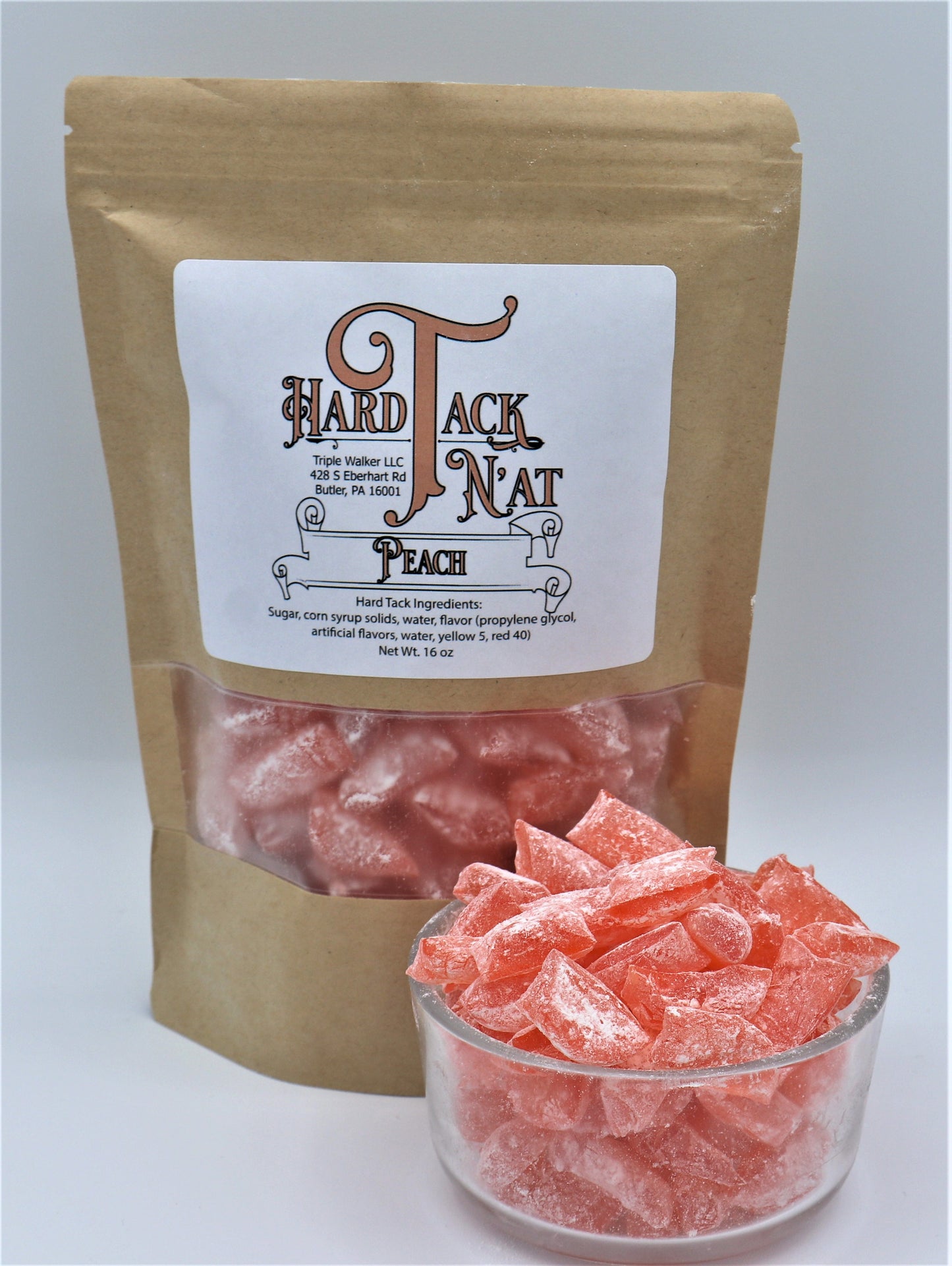 Peach Hard Tack Candy